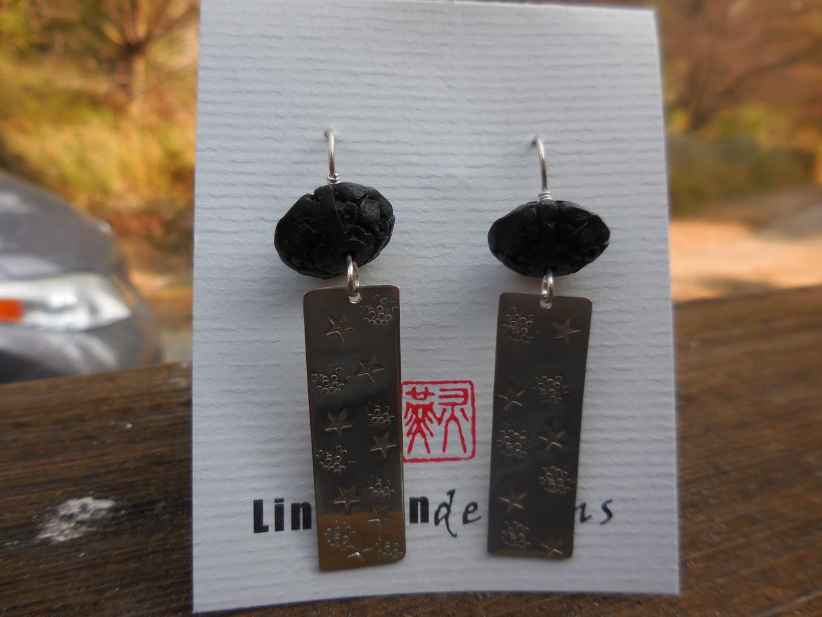 Dream series with stars and bubble pattern, black cinnabar LY E N33 picture