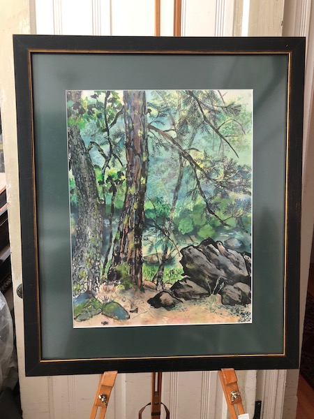 Two Trees, Framed original