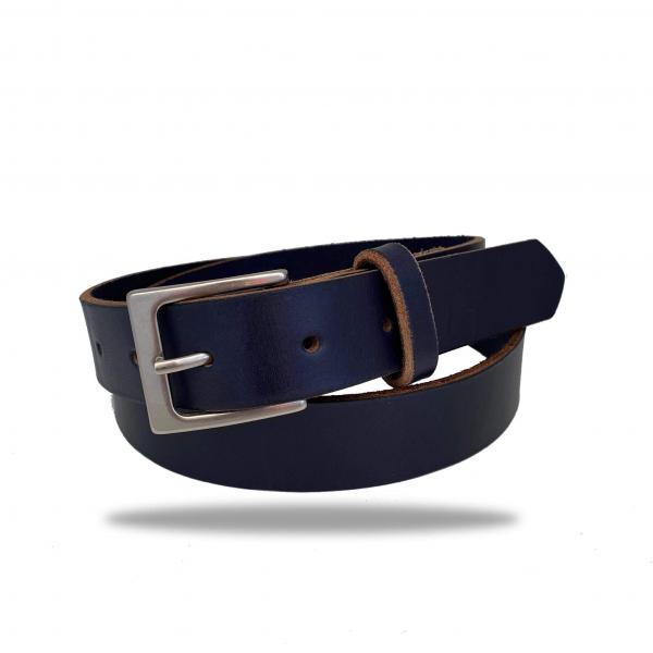 Leather Belt - Navy picture