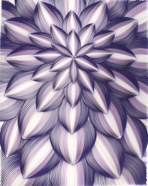Guha - Trippy Purple Art