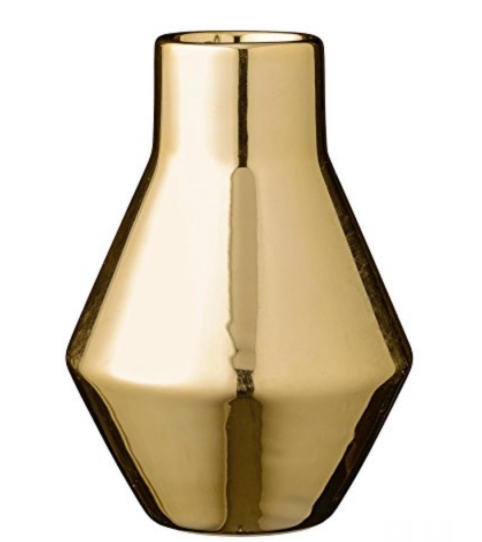 Petite Gold Ceramic Vase picture