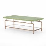 Stratus Coffee Table in Green Bird's Eye