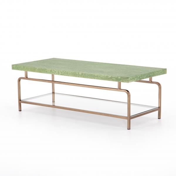 Stratus Coffee Table in Green Bird's Eye picture