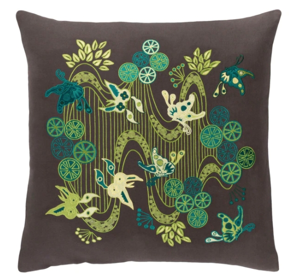 Chinese River Design Down Pillow picture