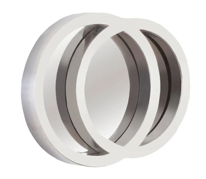 Overlapping Circles Stainless Steel Mirror