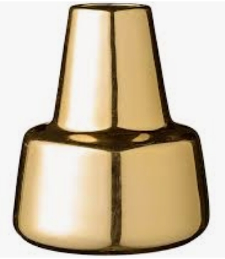Large Gold Ceramic Vase