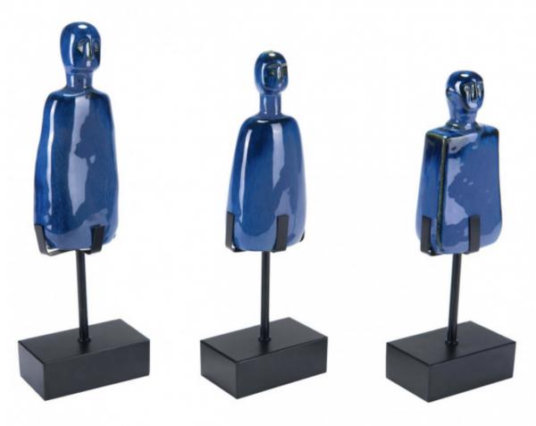 Set of # Blue Ceramic Figures