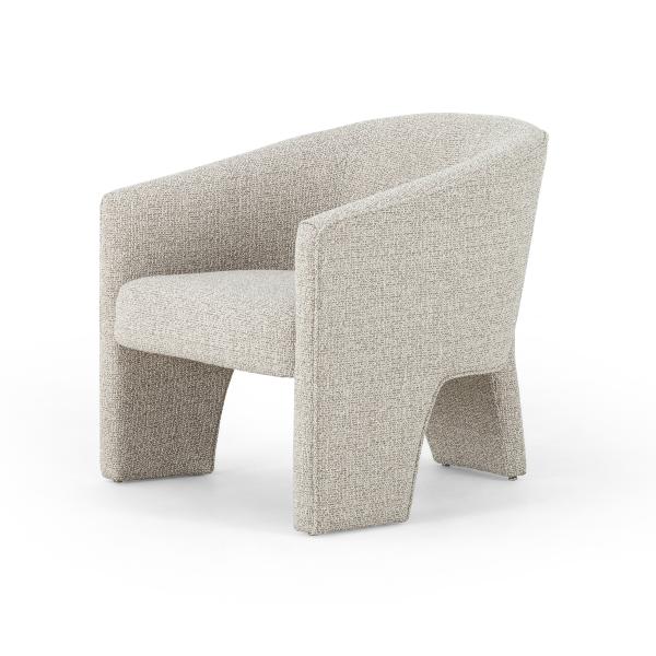 Fay 3-Legged Sculptural Chair, Italian Boucle