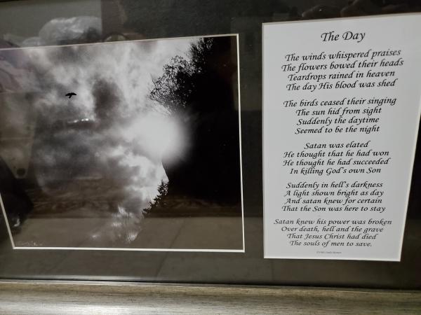 Framed Print/Poem - "The Day" picture