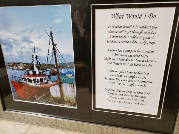 Framed Print/Poem - "What Would I Do" picture