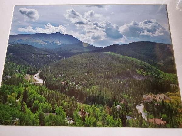 16 x 20 Matted Print - "Mountains of Colorado" picture