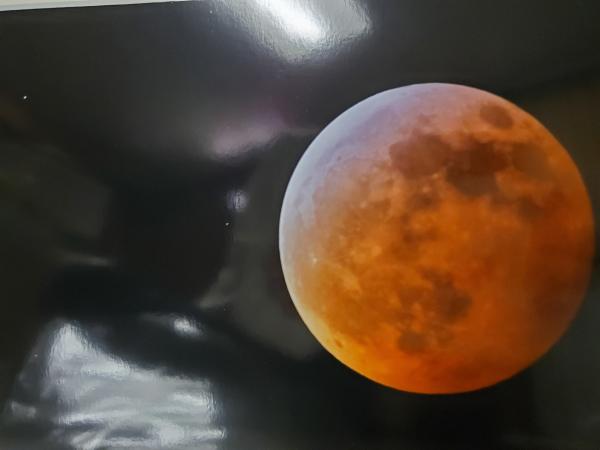 9x12 Matted Print - "Lunar Red"