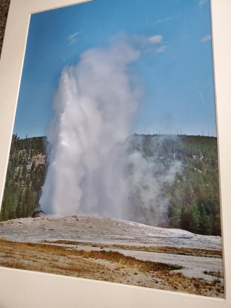 14 x 18 Matted Print - "Old Faithful" picture