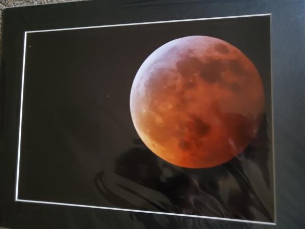 14 x 18 Matted Print - "Lunar Red" picture