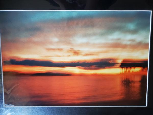 14 x 18 Matted Print - "Southern Summer Sunset Sky" picture