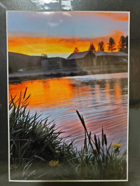 9x12 Matted Print - "Rocky Mountain Sunset" picture