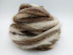 Medium Grey and Rose Grey Alpaca Blend Roving - sold by the ounce