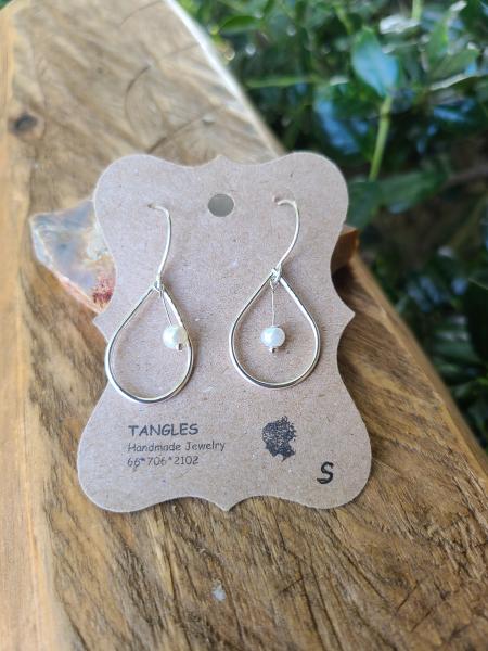 Small Sterling Teardrop Earrings picture