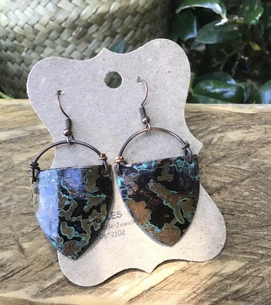 Patina Shield Earrings picture