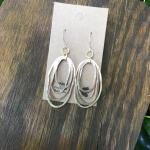 Hammered Brass Earrings