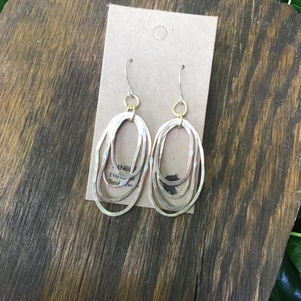 Hammered Brass Earrings picture