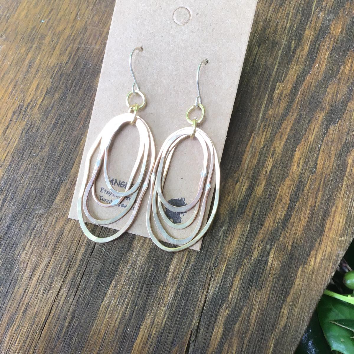Hammered Brass Earrings picture