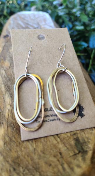 Perfectly Imperfect Mixed Metal Hoops picture