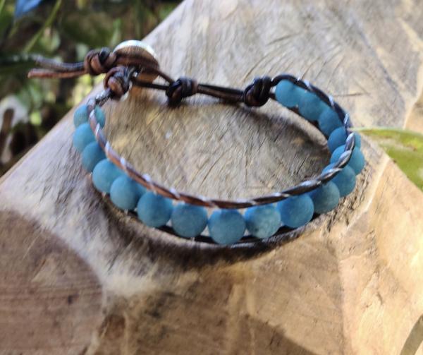 Leather Beaded Bracelet