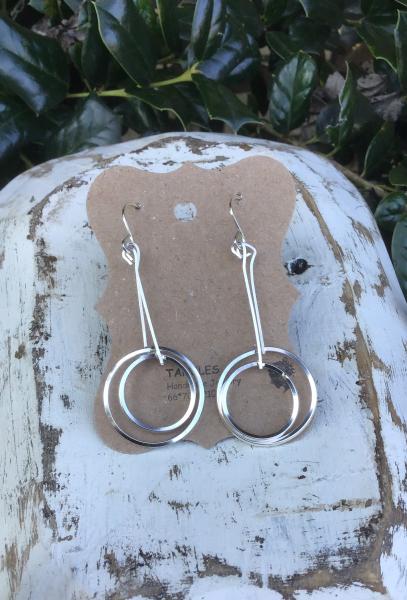 Double Hoop Sterling Silver Earrings picture