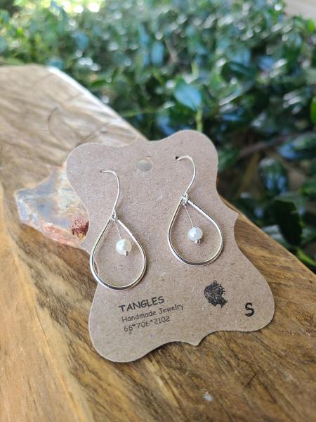 Small Sterling Teardrop Earrings picture