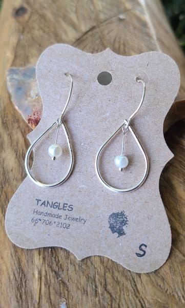 Small Sterling Teardrop Earrings picture