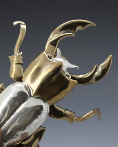 Stag Beetle Articulated Brooch picture