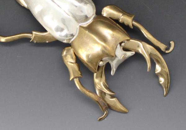 Stag Beetle Articulated Brooch