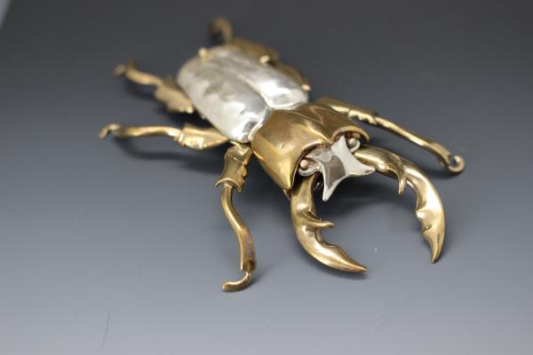 Stag Beetle Articulated Brooch picture