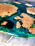 Maple Burl Island Ocean Table