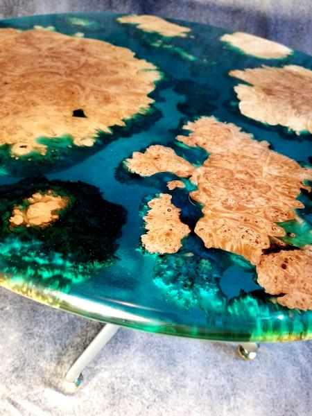 Maple Burl Island Ocean Table picture