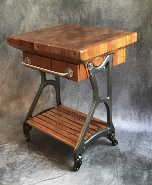 Mesquite Butcher Block Island Cart picture