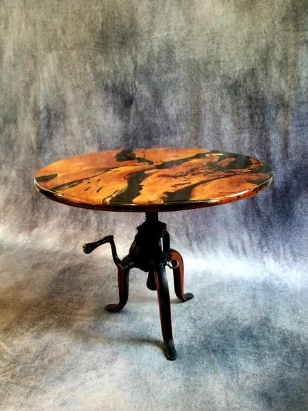 Mesquite Resin Table (Crank base) picture