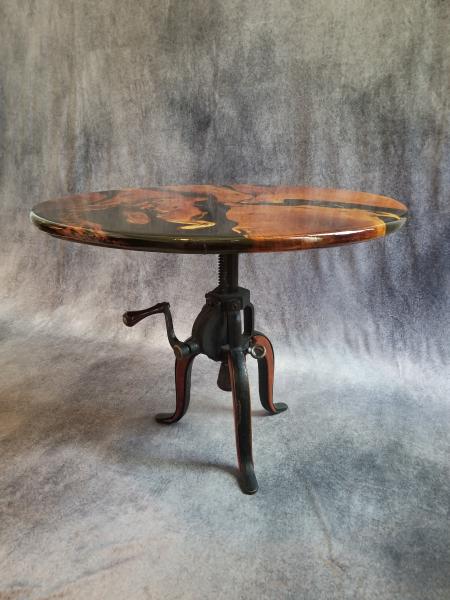 Mesquite Resin Table (Crank base) picture