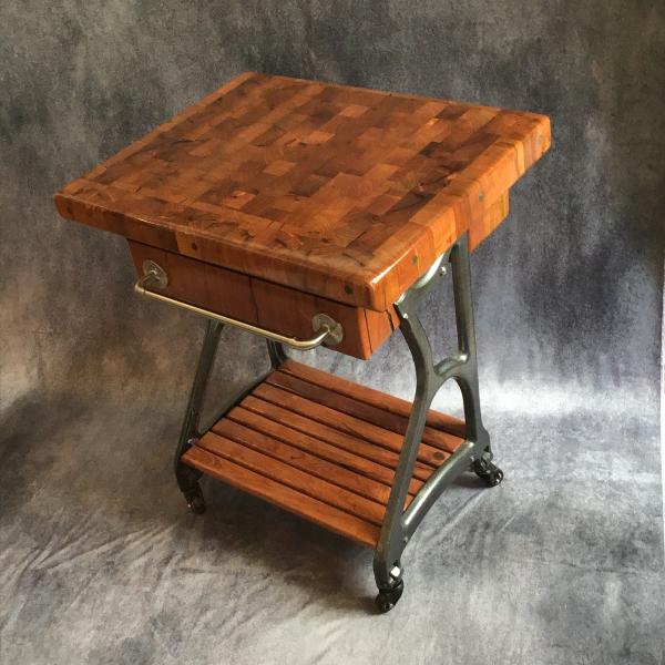 Mesquite Butcher Block Island Cart picture