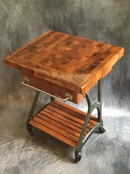 Mesquite Butcher Block Island Cart picture