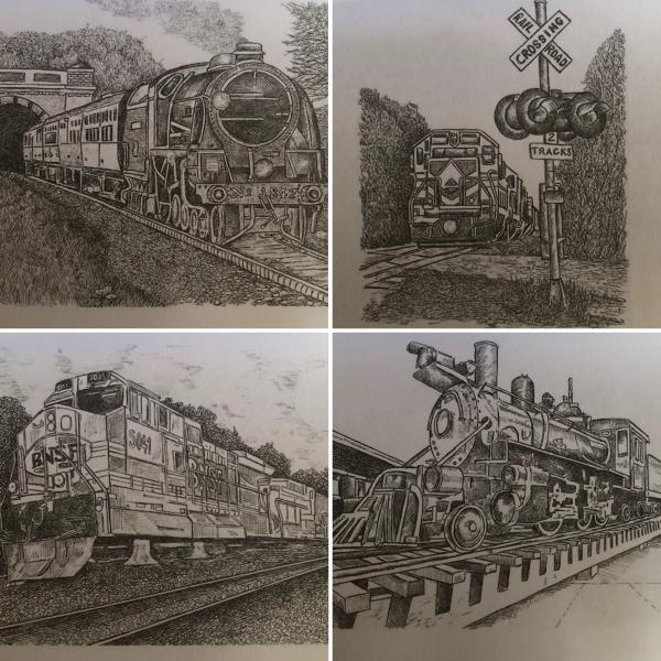 Railroad Coloring Book picture