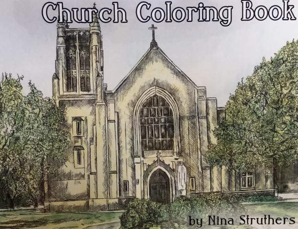 Beautiful Churches Coloring Book