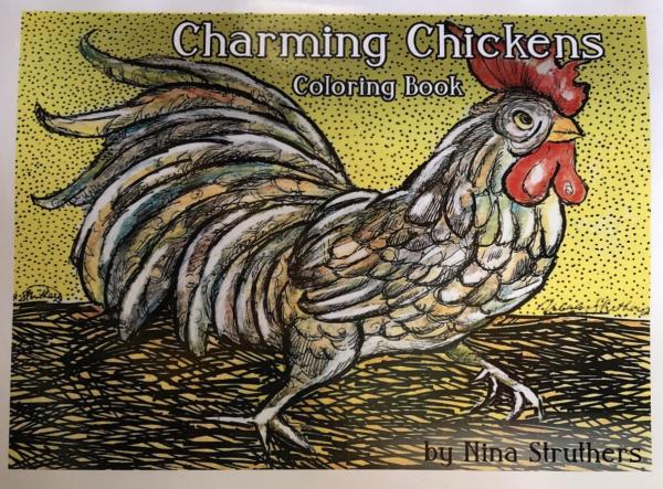 Charming Chickens Coloring Book picture