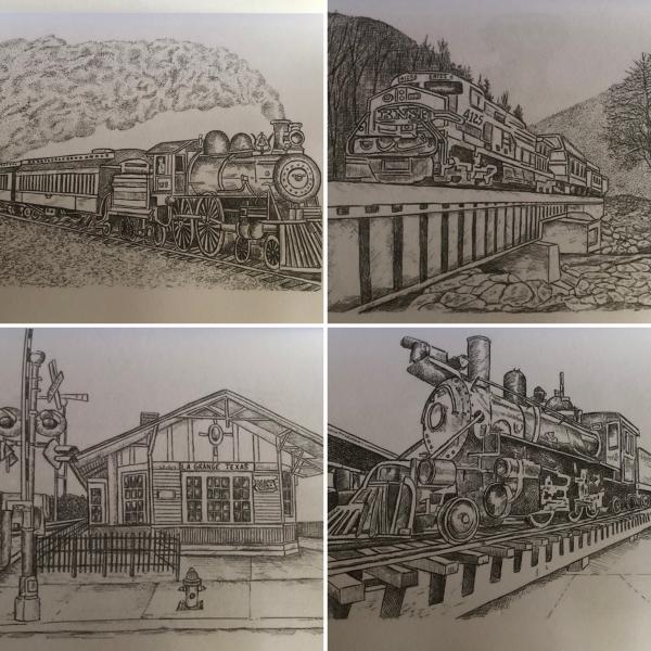 Railroad Coloring Book picture