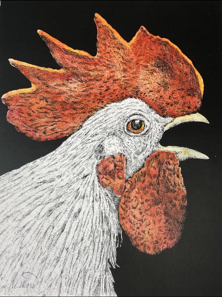 Silver Rooster