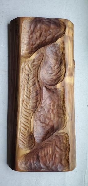Carved Walnut Serving Slab picture