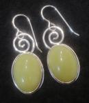 Olive Jade Dangles