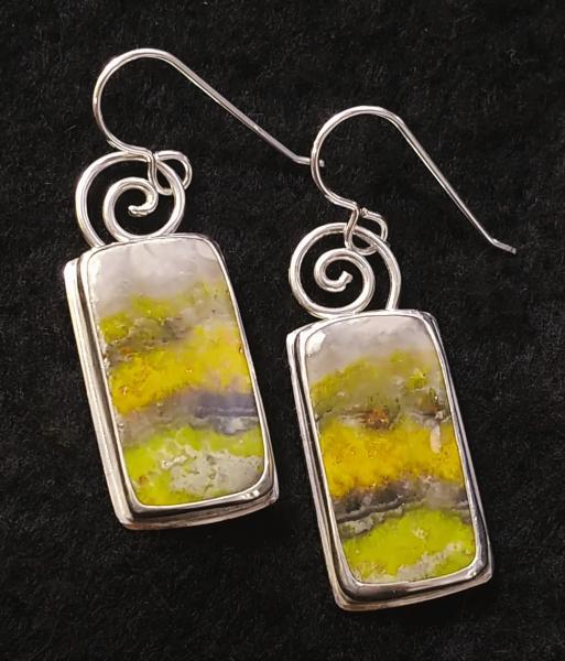 Bumblebee Jasper Spiral Dangles picture