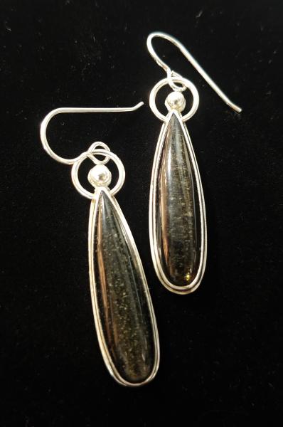 Golden Obsidian Halo Dangles